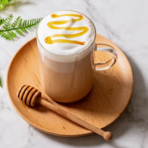 Iced Caramel Macchiato With Whipping Cream